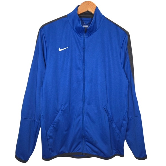 Nike Mens Royal Blue Athletic Training Full Zip Lightweight Track Jacket Medium - Picture 1 of 9